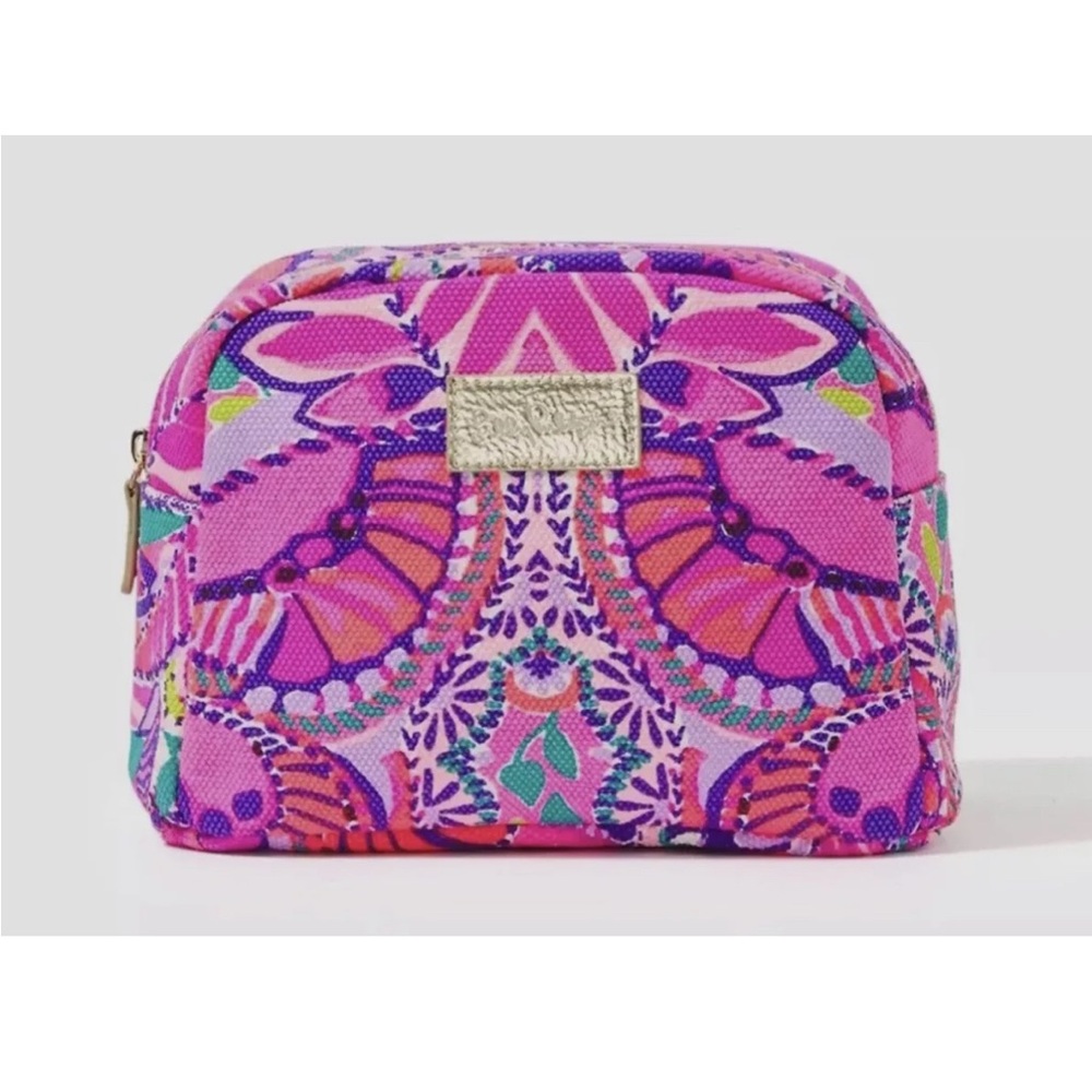 Lilly Pulitzer GWP cosmetics pouch in shes too fly